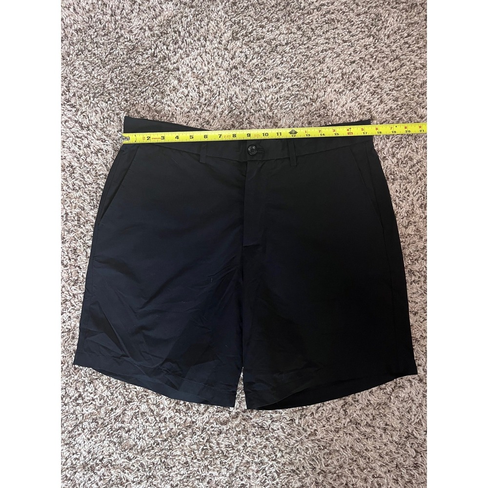 Gap Mens 8 Inch Tech Shorts Black Performance Flat Front Size 34 - Picture 2 of 5